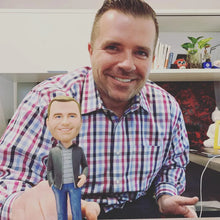 Load image into Gallery viewer, Custom Bobbleheads Fully Body Customizable 1 Person With Engraved Text