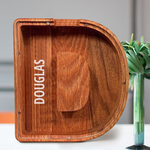 Load image into Gallery viewer, 刻字字母胡桃木存钱罐B2BCBS4497A-B2BCBS4497Z