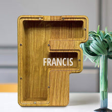 Load image into Gallery viewer, MM-刻字木质存钱罐摆件CBS793A-CBS793Z