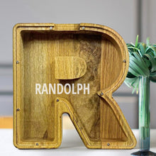 Load image into Gallery viewer, MM-刻字木质存钱罐摆件CBS793A-CBS793Z