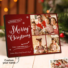 Load image into Gallery viewer, 定制-传图刻字圣诞主题相框-CBS5888