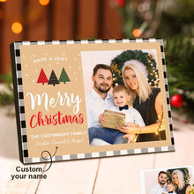 Load image into Gallery viewer, 定制-传图刻字圣诞主题相框-CBS5888