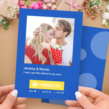 画像をギャラリービューアに読み込む, Custom Spotify Code Music Cards Multicolors Cards For Valentine's Day Cards ForAnniversary