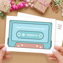 Load image into Gallery viewer, Custom spotify code Music Cards Magnetic Tape Style