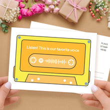 Load image into Gallery viewer, Custom spotify code Music Cards Magnetic Tape Style