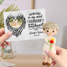 将图片加载到图库查看器,Personalized Crochet Doll Gifts Handmade Mini Look alike Dolls with Custom Memorial Card Always in My Mind