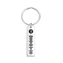 画像をギャラリービューアに読み込む, Scannable Spotify Code Keychain, Custom Music Song Keychains Black - soufeelus