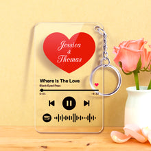 Load image into Gallery viewer, 定制设计器-红心钥匙扣SKL691-李琳