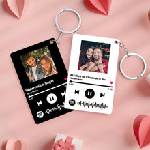 Load image into Gallery viewer, 定制设计器-黑白音码钥匙扣SKL774-高玥