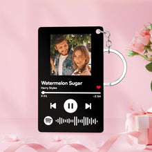 Load image into Gallery viewer, 定制设计器-黑白音码钥匙扣SKL774-高玥