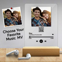 Load image into Gallery viewer, MV QR Code night-light(二维码亚克力板+夜光底座)
