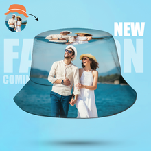 Load image into Gallery viewer, Custom Bucket Hat Unisex Outdoor Summer Cap Hiking Beach Sports Hats Gift for Lover Multiple Styles 的副本
