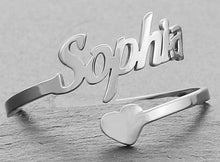 Load image into Gallery viewer, 定制设计器-名字戒指-TZR38\TJZR38\TGZR38（B2B）
