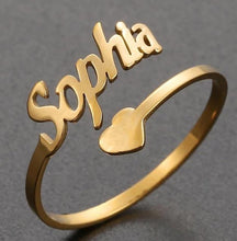 Load image into Gallery viewer, 定制设计器-名字戒指-TZR38\TJZR38\TGZR38（B2B）
