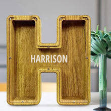 Load image into Gallery viewer, MM-刻字木质存钱罐摆件CBS793A-CBS793Z
