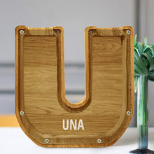 Load image into Gallery viewer, MM-刻字木质存钱罐摆件CBS793A-CBS793Z
