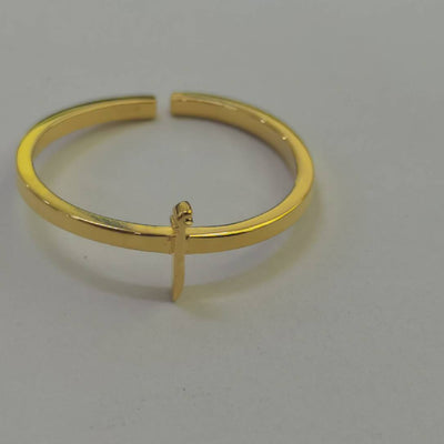 MM—刻字字母开口戒指金色B2BTJZR812、B2BTZR812、B2BTGZR812