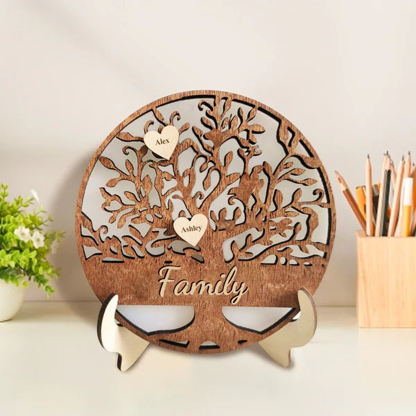 定制-10刻字家庭树摆件-CBS4642X02