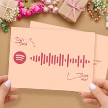 将图片加载到图库查看器，Custom Spotify Code Music Cards With Your Song
