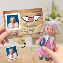 画像をギャラリービューアに読み込む, Custom Crochet Doll from Photo Handmade Look alike Dolls with Personalized Name Card Gifts for Grandma
