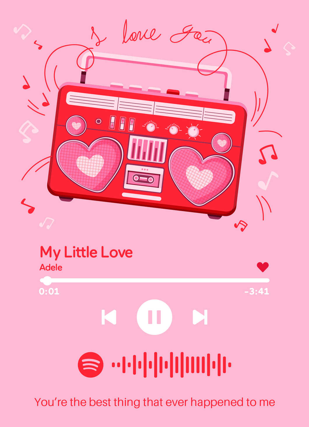 SC Love Greeting Cards情人节音码贺卡（CHK799）