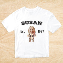 画像をギャラリービューアに読み込む, 2DminimeT恤功能开发-Custom Face Minime T-shirt Personalized Name and Year
