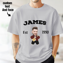 画像をギャラリービューアに読み込む, 2DminimeT恤功能开发-Custom Face Minime T-shirt Personalized Name and Year
