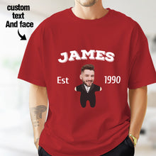 画像をギャラリービューアに読み込む, 2DminimeT恤功能开发-Custom Face Minime T-shirt Personalized Name and Year

