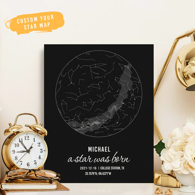 定制设计器-赵婷婷星象图油画CYH2678