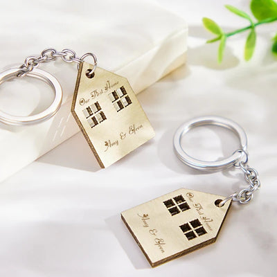 定制-上下刻字木制钥匙扣-SKL1899