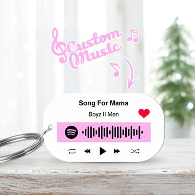 功能迁移-定制spotify音码钥匙串粉红音码-skl313C