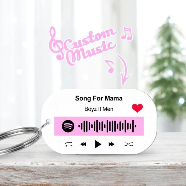 功能迁移-定制spotify音码钥匙串粉红音码-skl313C