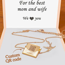 Load image into Gallery viewer, 定制设计器-SF二维码信封项链两色-TJKNL768
