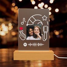 画像をギャラリービューアに読み込む, Spotify Code Color Light(木质底座)
