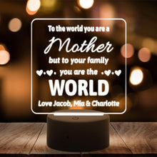 Load image into Gallery viewer, Custom 3D night light best anniversary gift for wife and baby - MyPhotoKeychain
