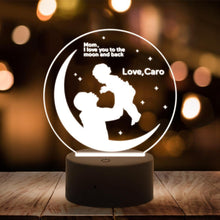 Load image into Gallery viewer, Custom 3D night light best anniversary gift for wife and baby - MyPhotoKeychain
