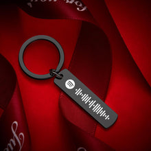 画像をギャラリービューアに読み込む, Scannable Spotify Code Keychain, Custom Music Song Keychains Black
